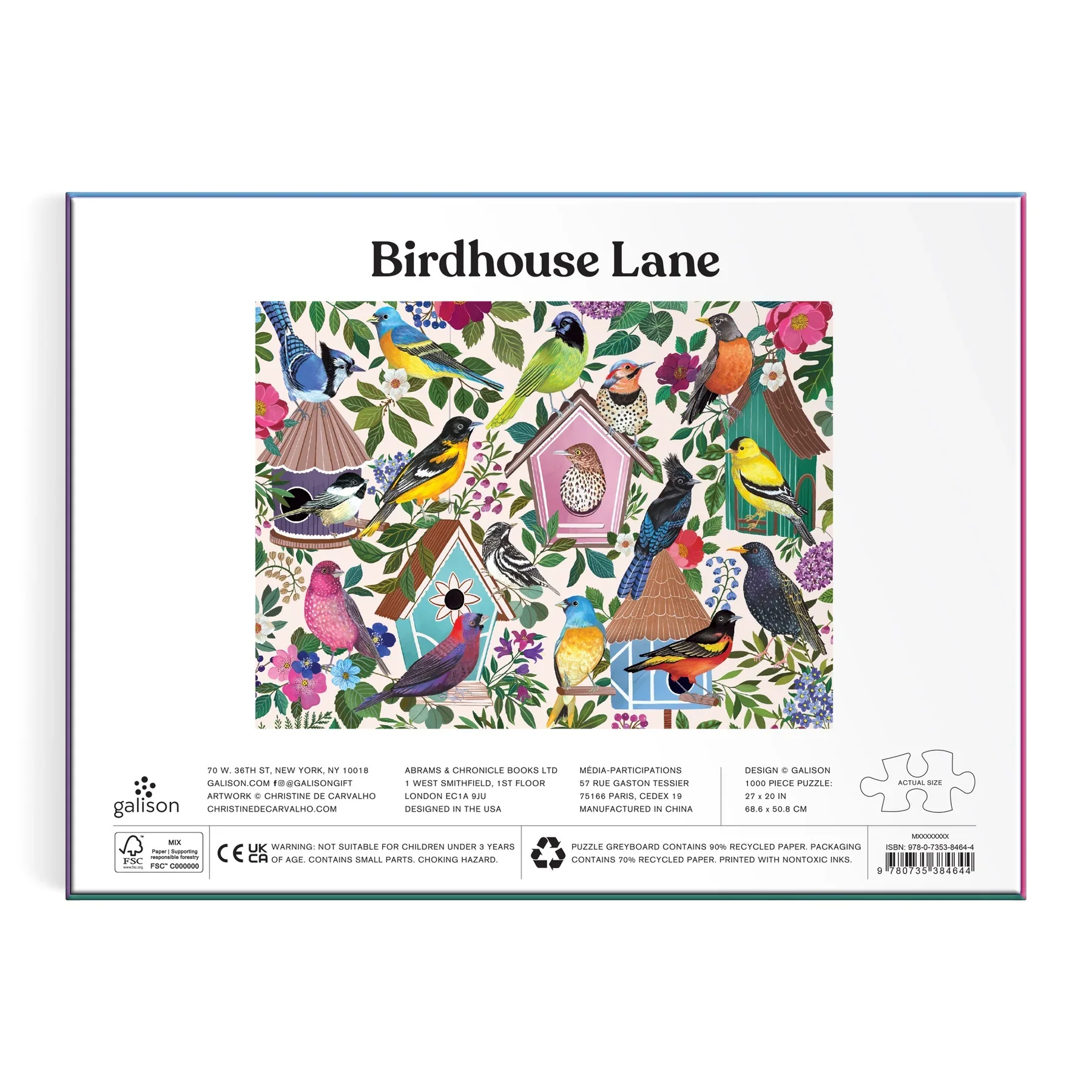 1000pc Birdhouse Lane Puzzle - Image 3