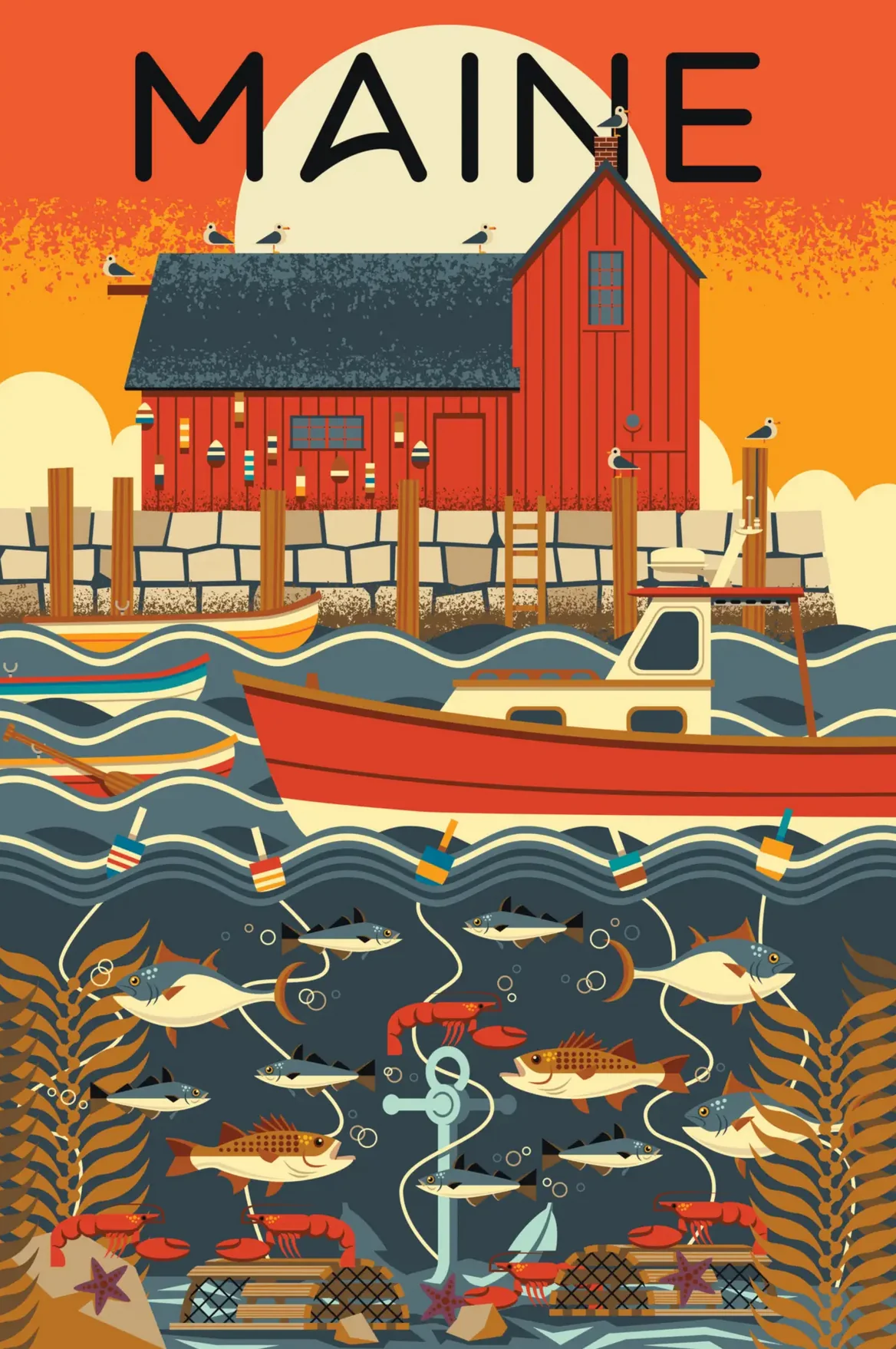 1000pc Geometric Maine Puzzle - Image 2