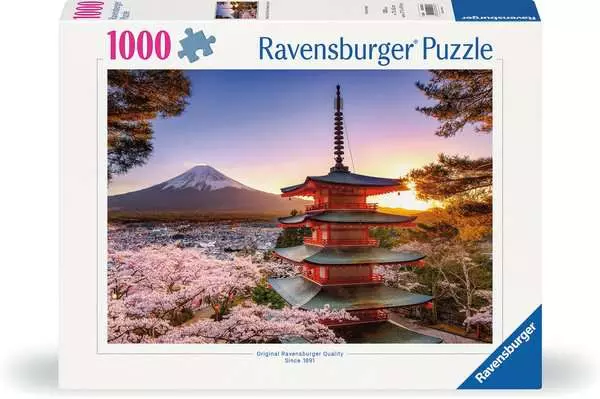 1000pc Mount Fuji Cherry Blossom View Puzzle