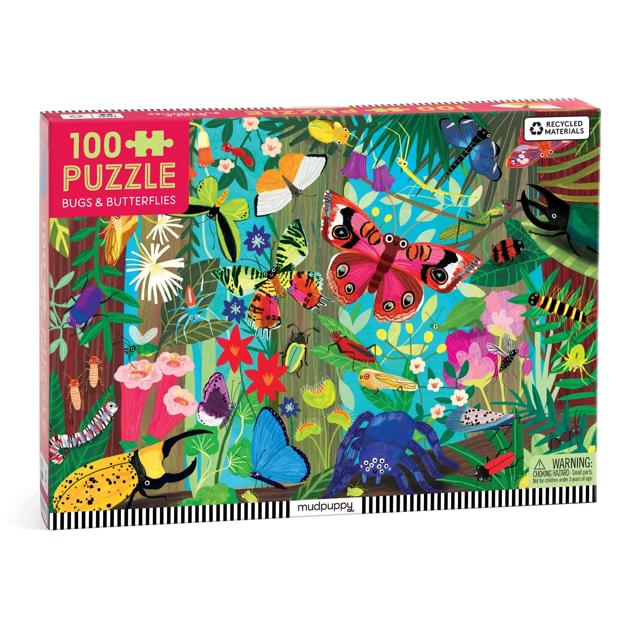 100pc Bugs & Butterflies Puzzle