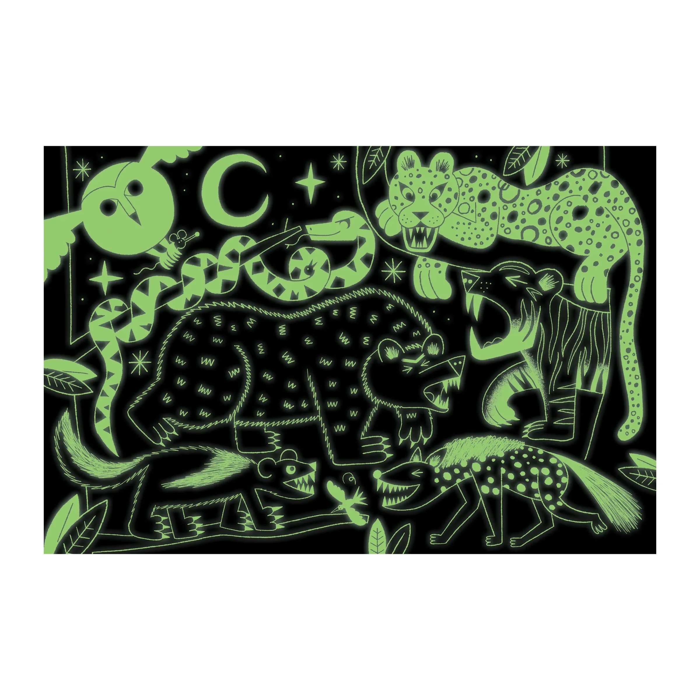 100pc Glow-in-the-Dark Land Predators Puzzle - Image 3