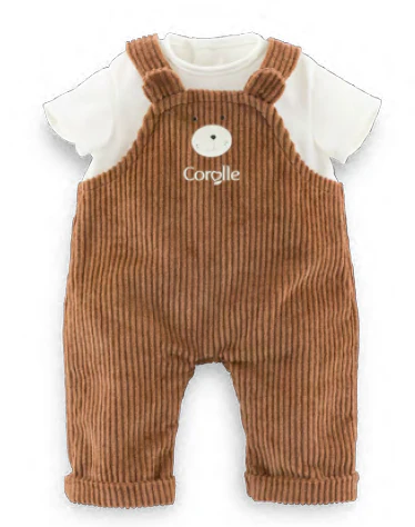 12in Little Explorer Bear Overalls