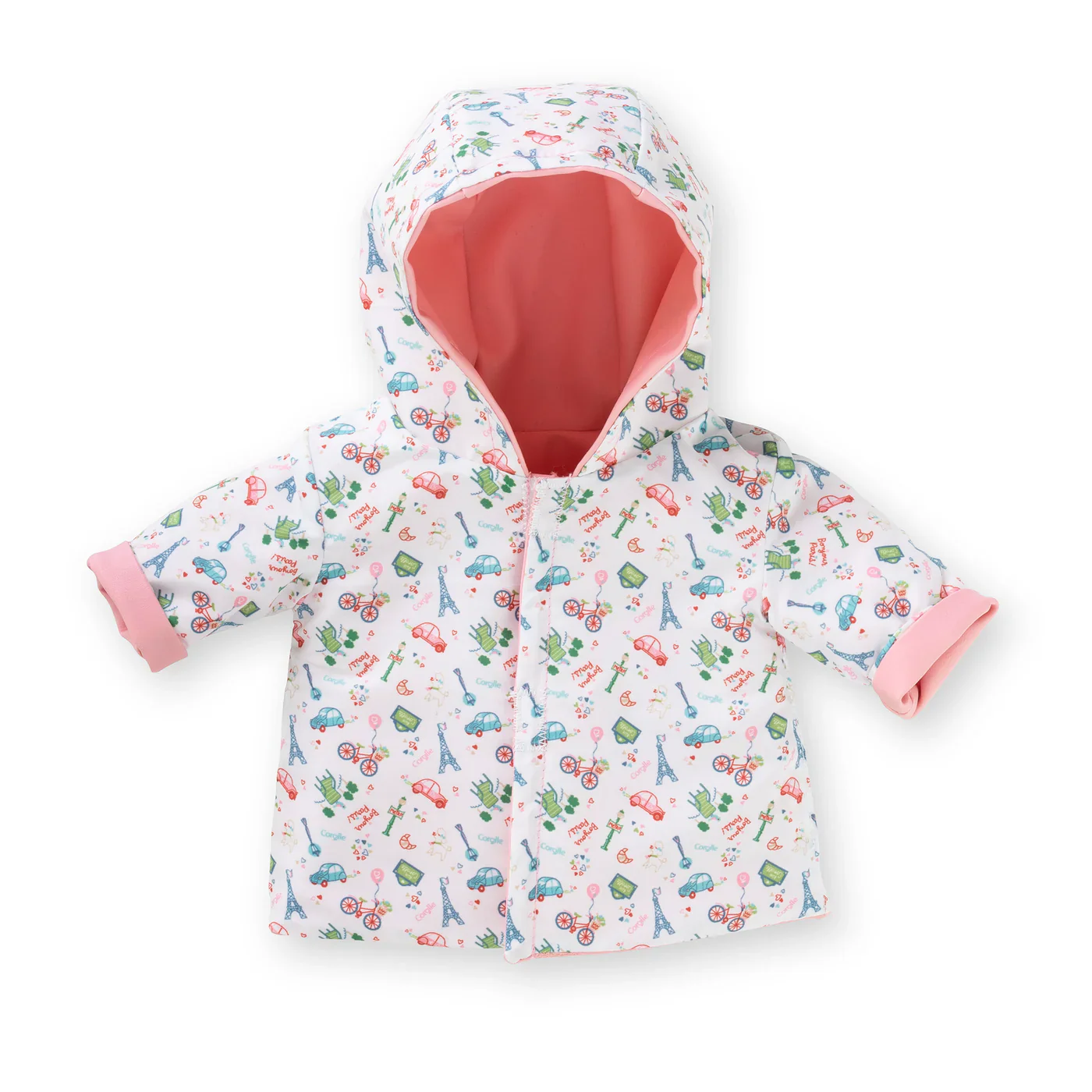 12in Weekend in Paris Reversible Raincoat - Image 2