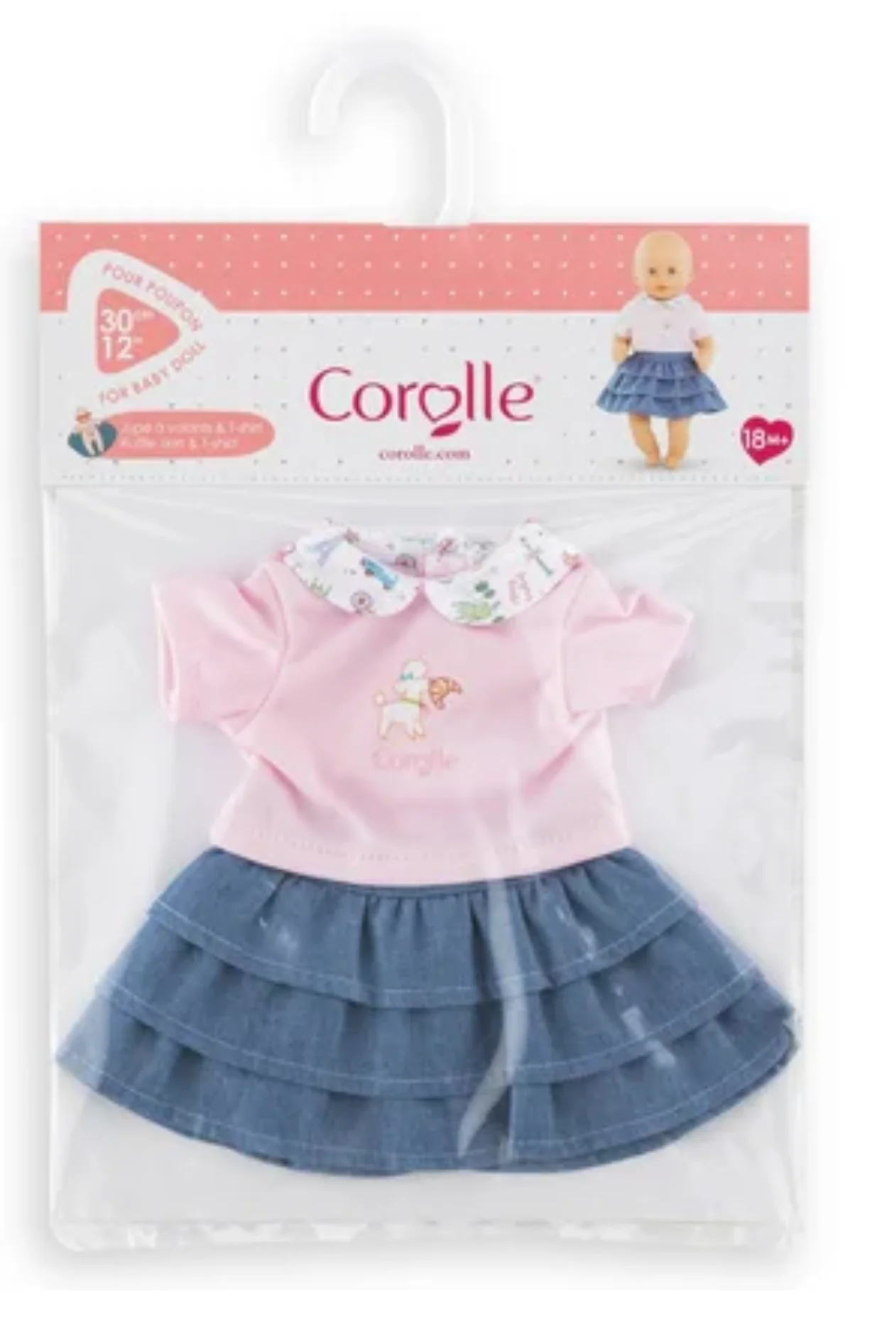 12in Weekend in Paris T-Shirt & Ruffled Skirt - Image 2