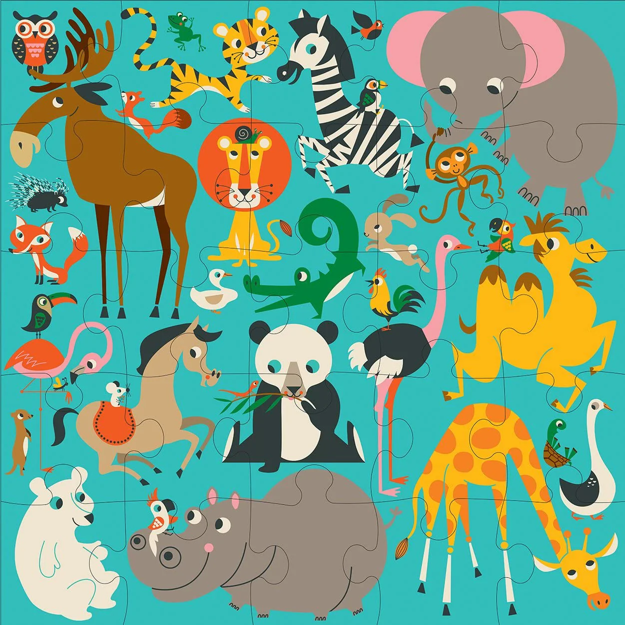 25pc World Animals Jumbo Puzzle - Image 3