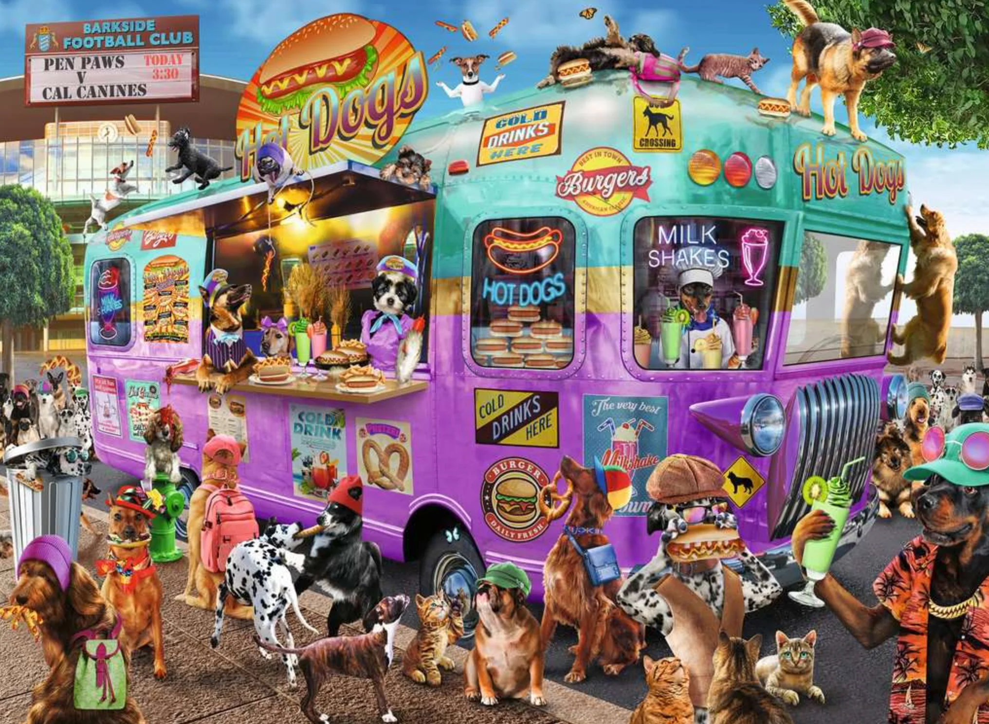 300pc Hot Diggity Dogs Puzzle - Image 2