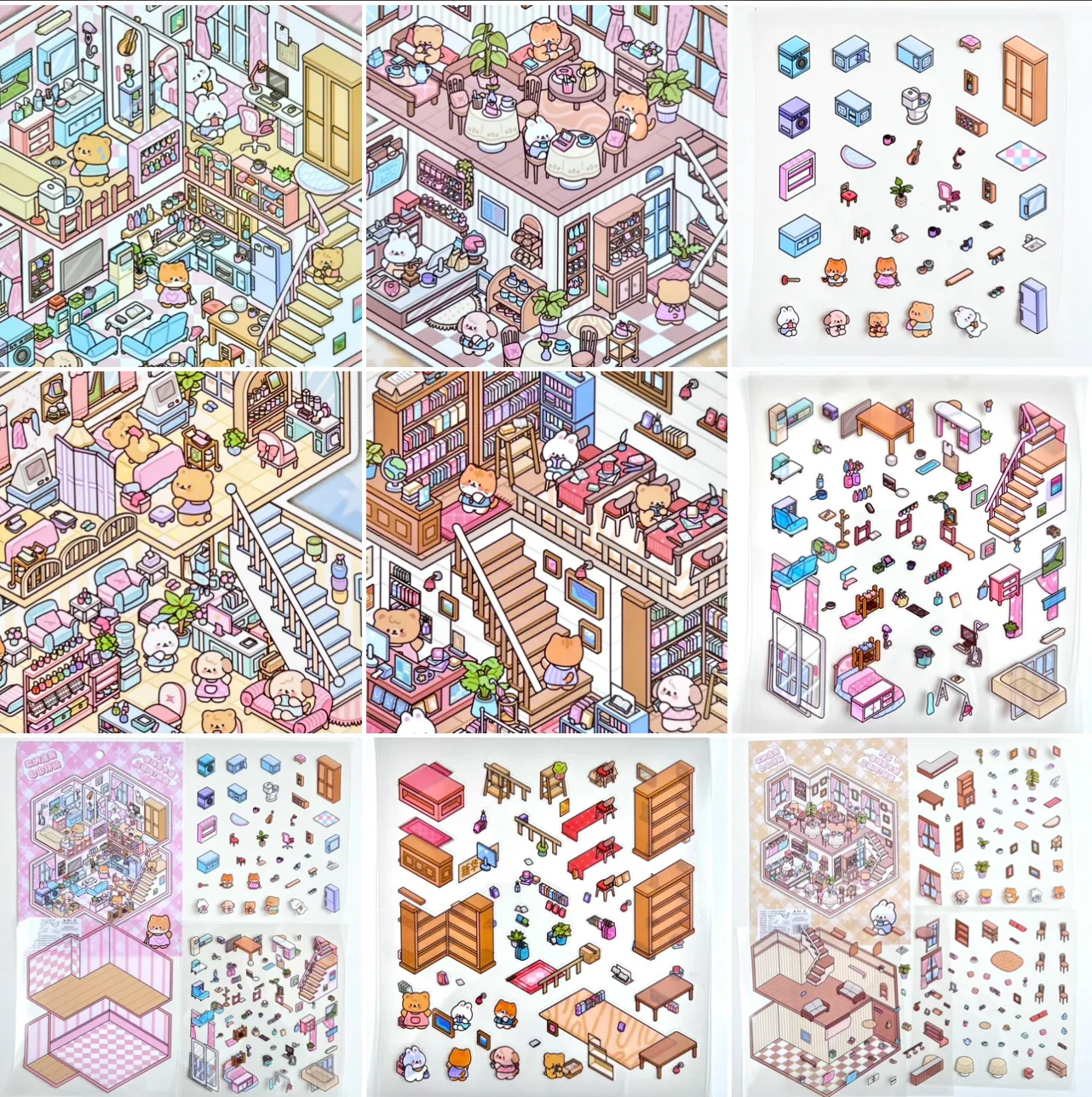 3D Diorama Stickers | Lifestyle