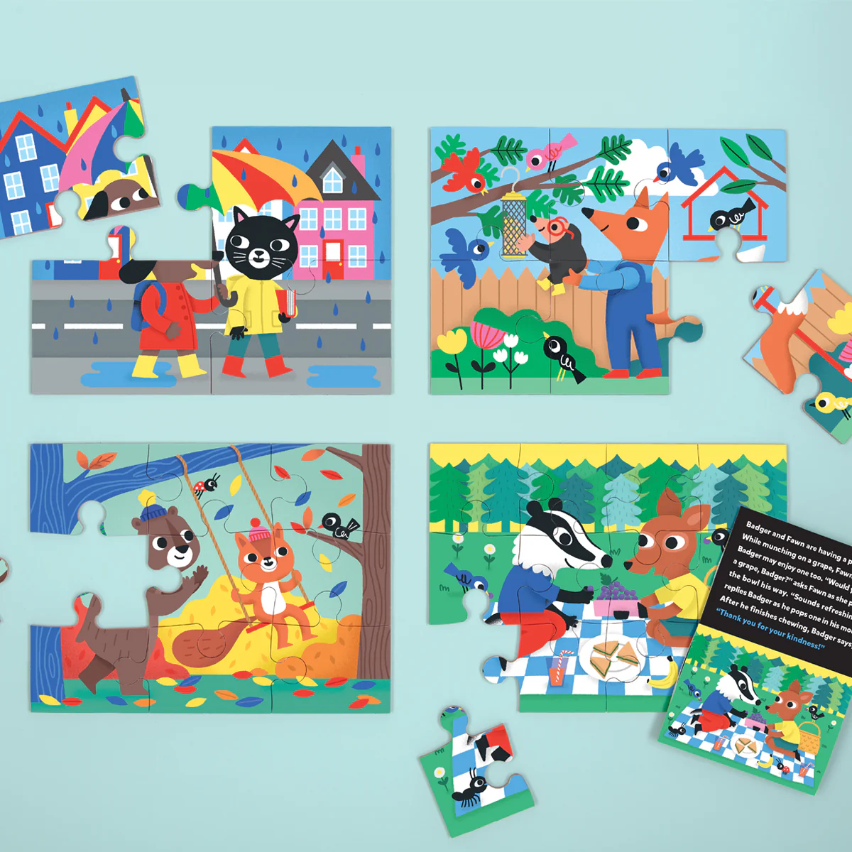 4-12pc Kindness Progressive Puzzles - Image 2