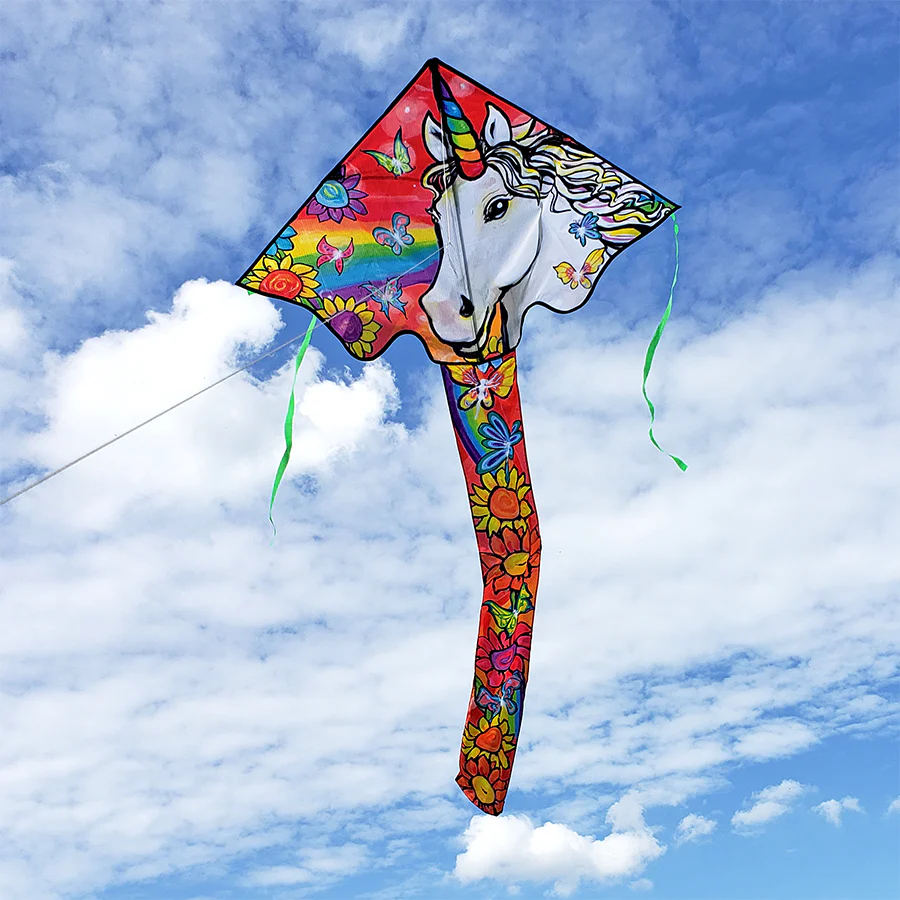 46" Easy-Flyer Flower Unicorn Kite - Image 3