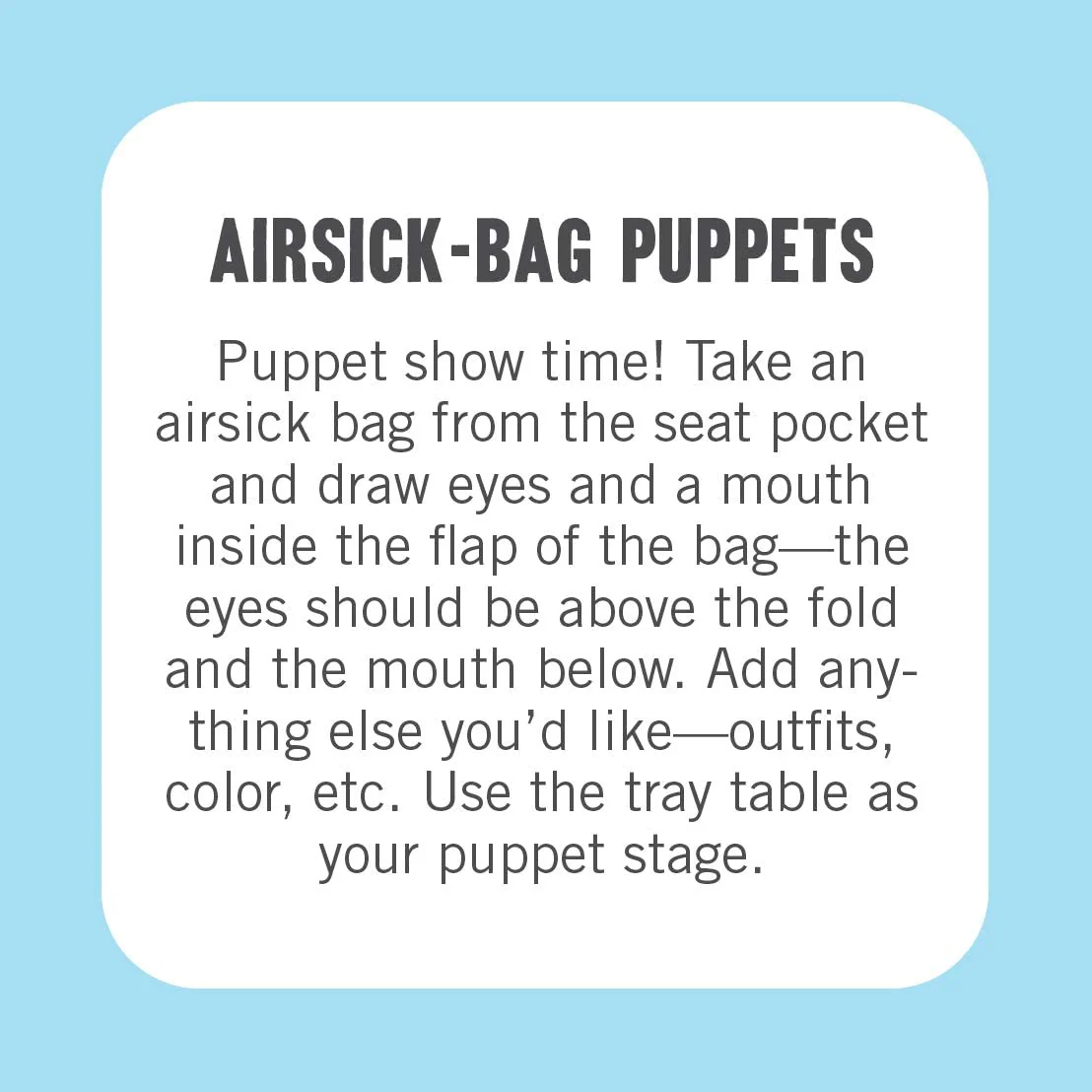 50 Fun Things To Do on a Plane Tin - Image 3