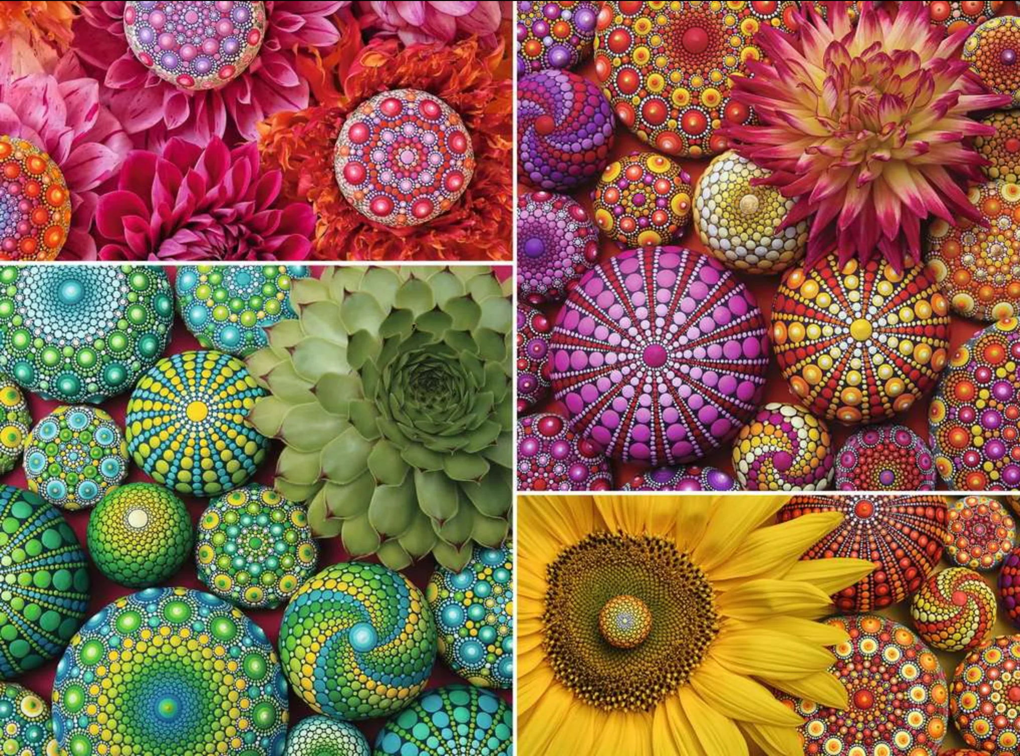 500pc Mandala Blooms Puzzle - Image 2