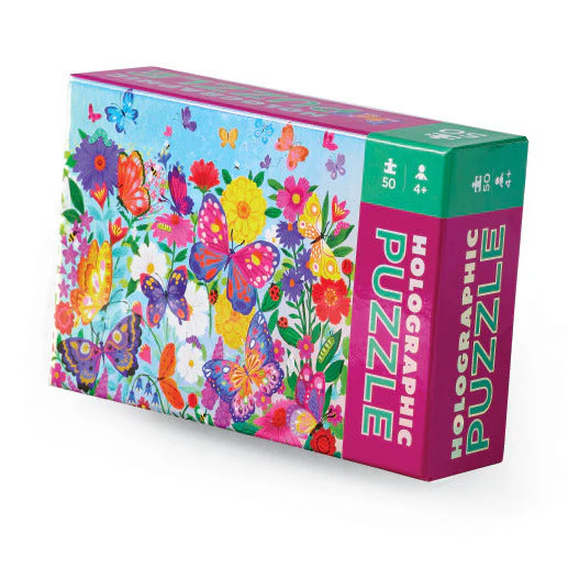 50pc Butterfly Garden Holographic Puzzle