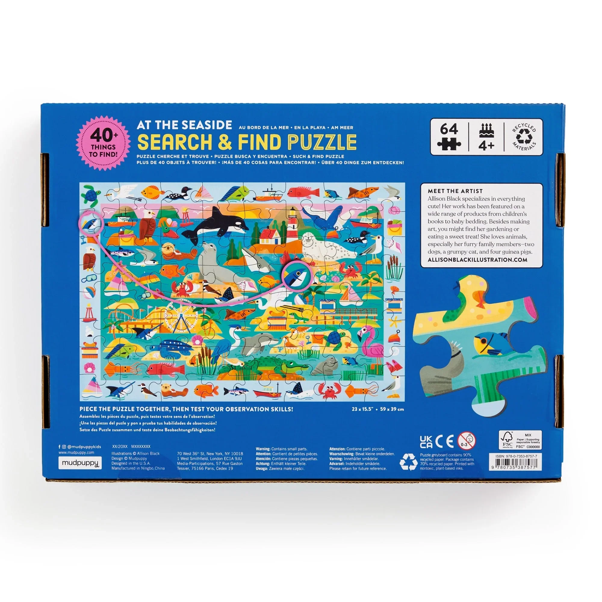 64pc At the Seaside Search & Find Puzzle - Image 5