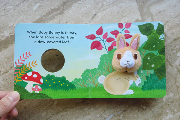 Baby Bunny with Finger Puppet - Image 2