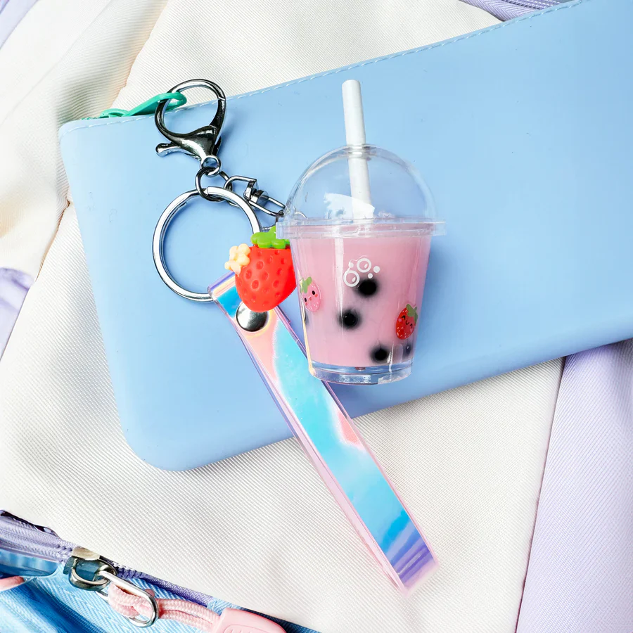 Bag Charm Kit | Strawberry Bubble Tea - Image 5