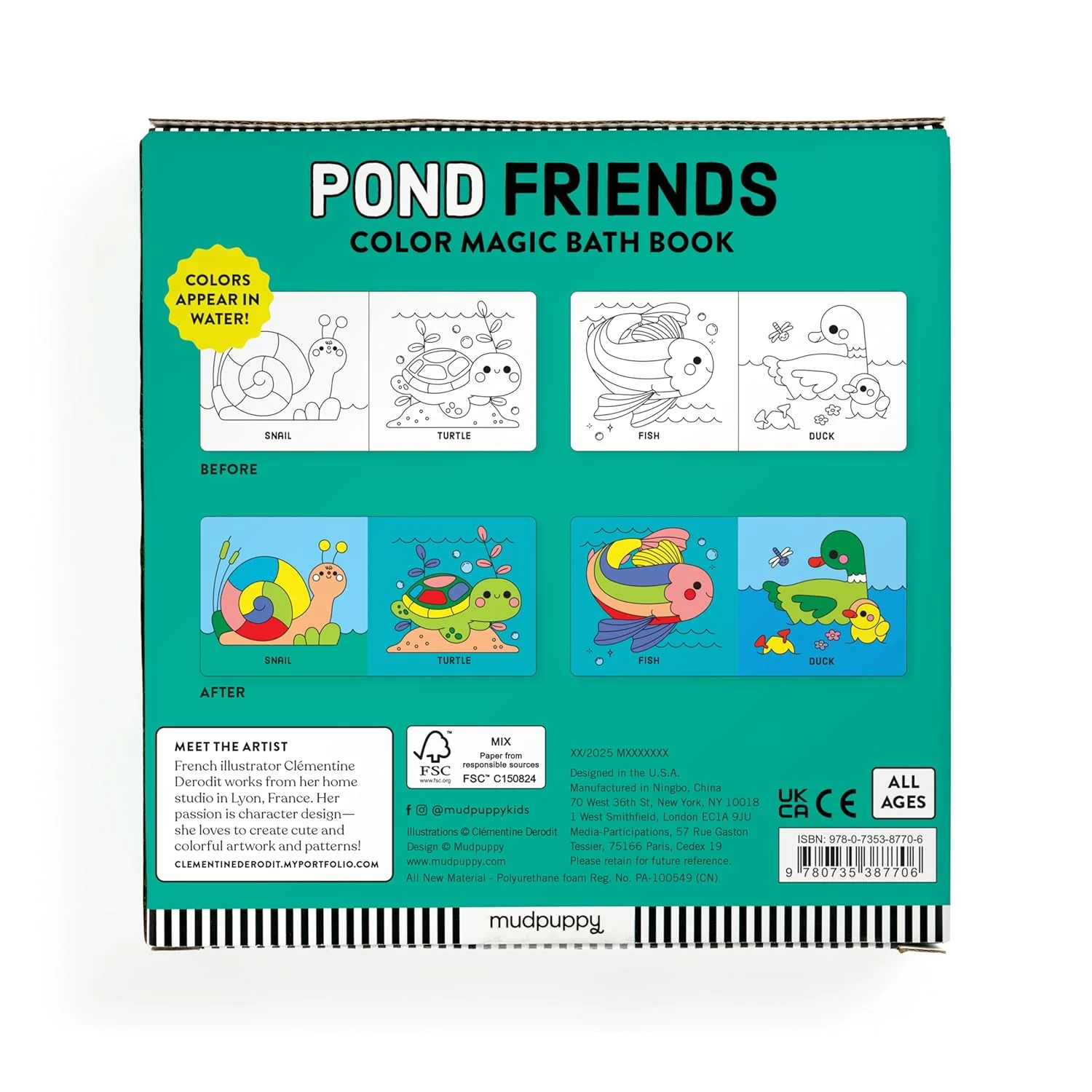 Bath Book Color Magic | Pond Friends - Image 4