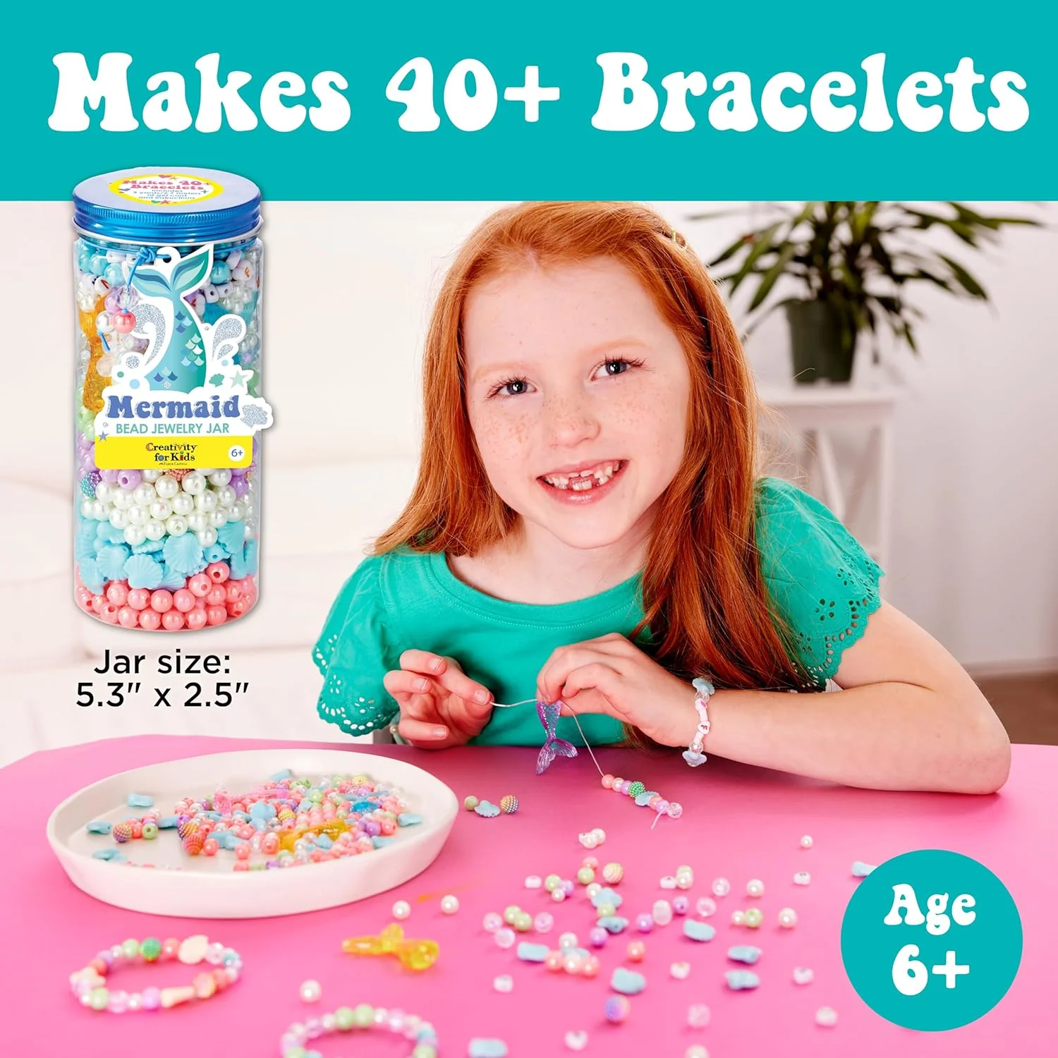 Bead Jewelry Jar | Mermaid - Image 4