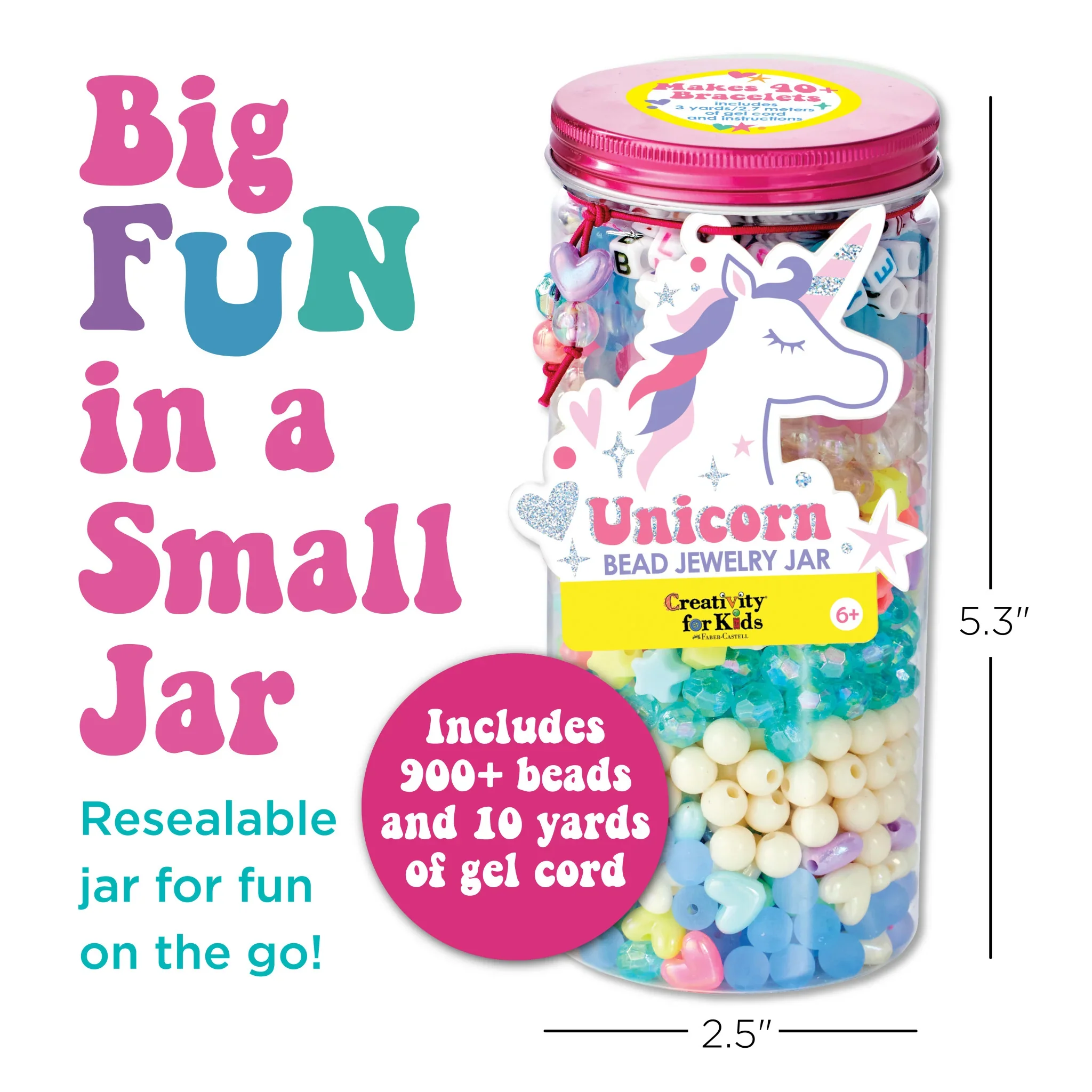 Bead Jewelry Jar | Unicorn - Image 3
