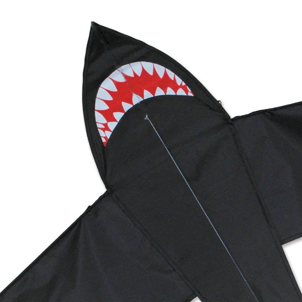 5' Black Shark Kite - Image 2
