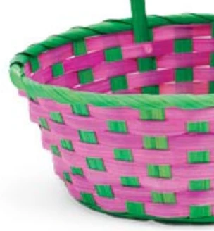 Bright Color Bamboo Easter Basket - Image 2