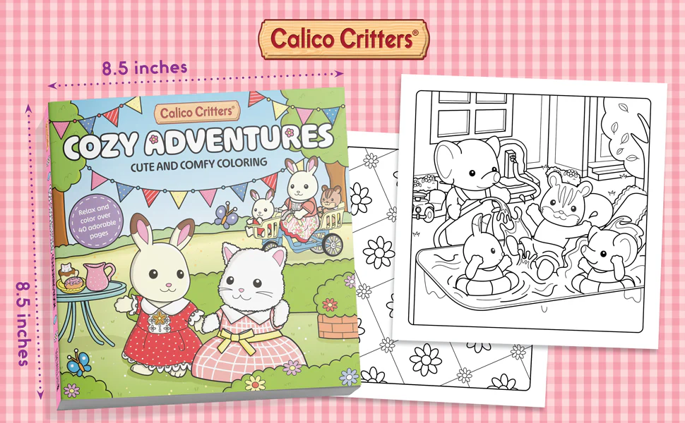 Calico Critters Cozy Adventure Coloring Book - Image 2