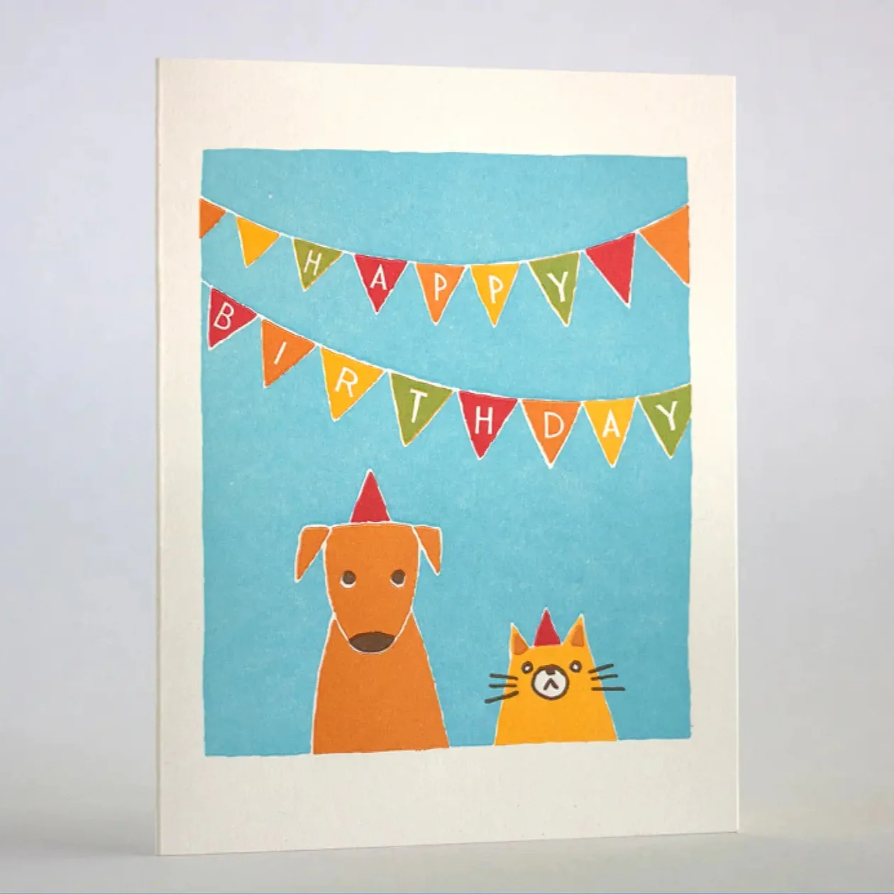 Cat & Dog Birthday Card