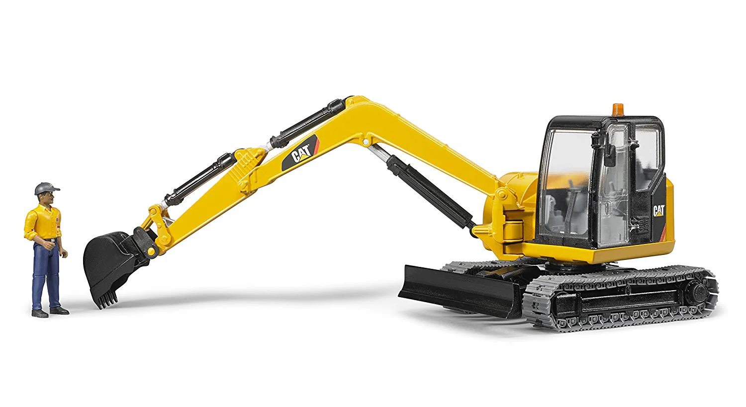 Cat Mini Excavator with Worker - Image 3