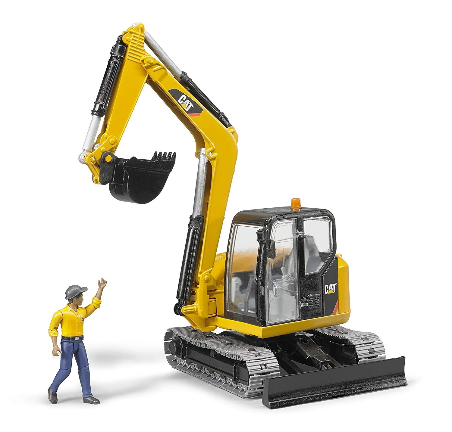 Cat Mini Excavator with Worker - Image 4
