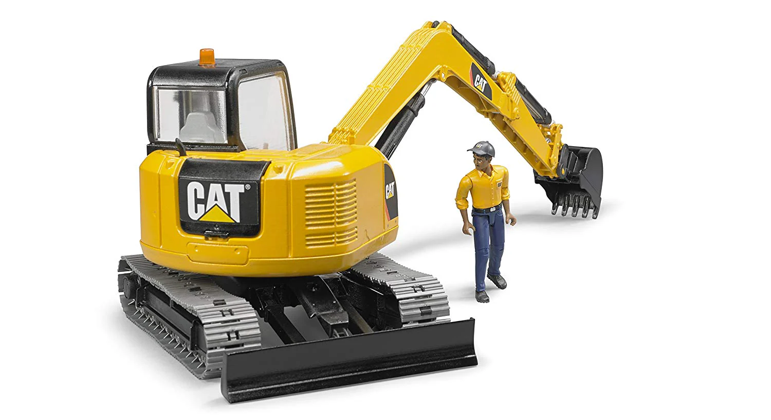 Cat Mini Excavator with Worker - Image 5
