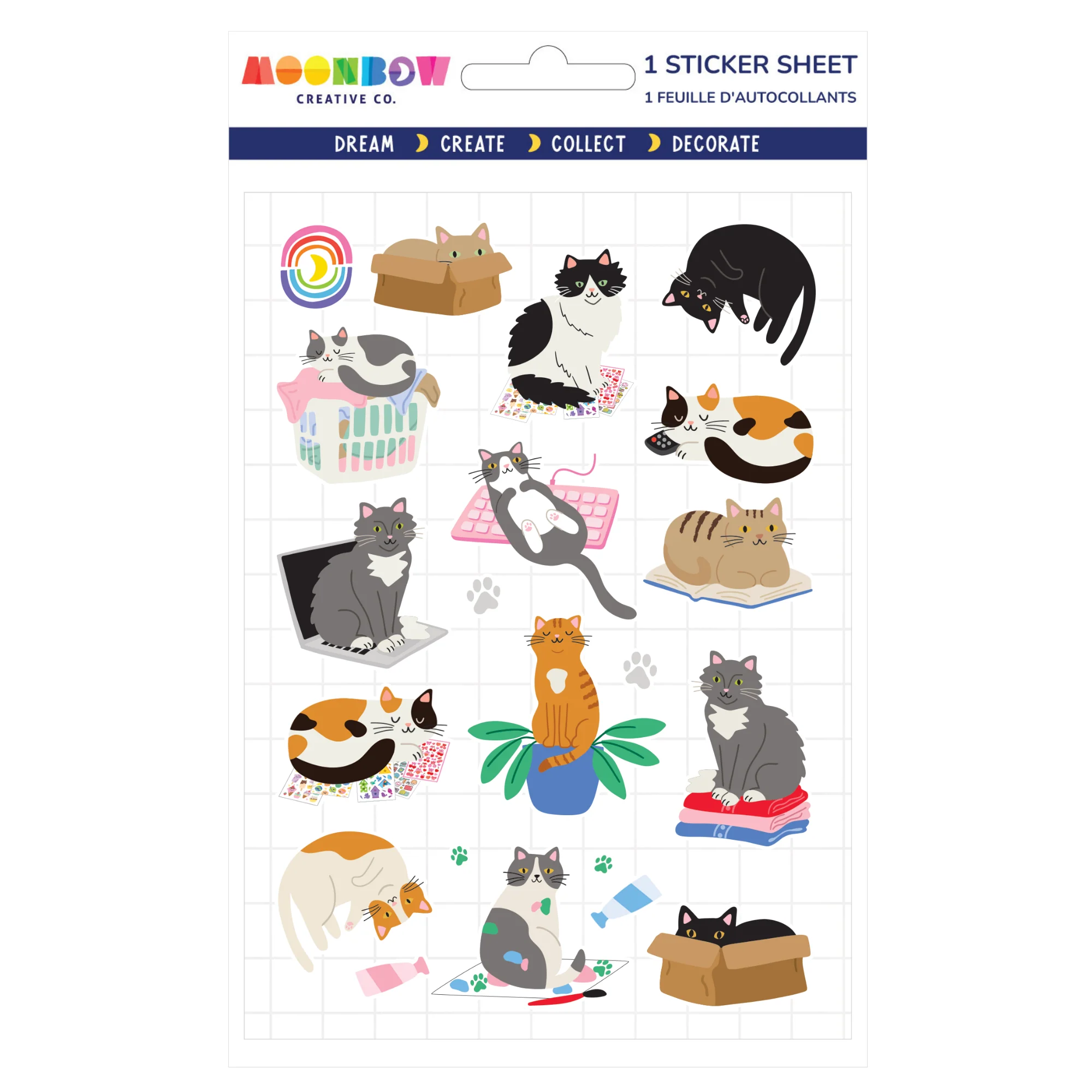 Cat Sitters Glossy Stickers