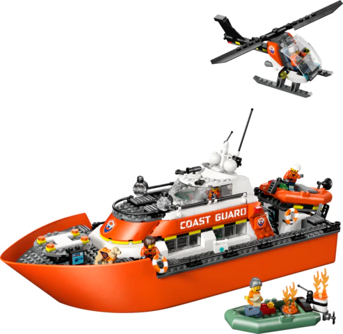 City Coast Guard Rescue Boat & Helicopter - Image 3