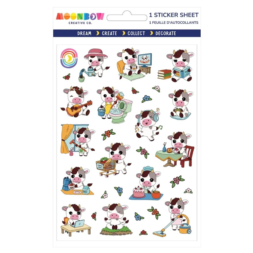 Cowmopolitan Life Glossy Stickers