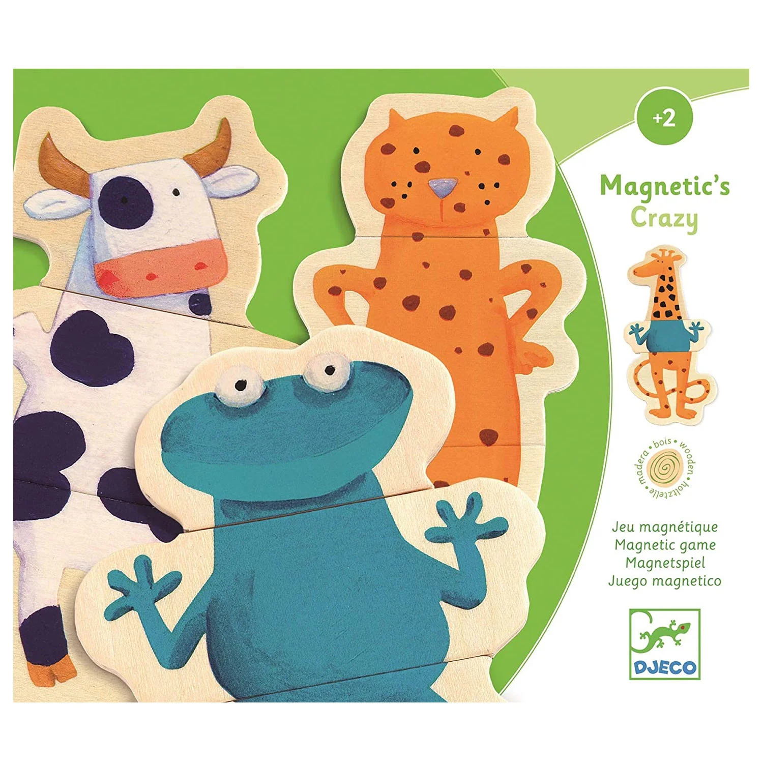 Wooden Magnets Crazy Animals