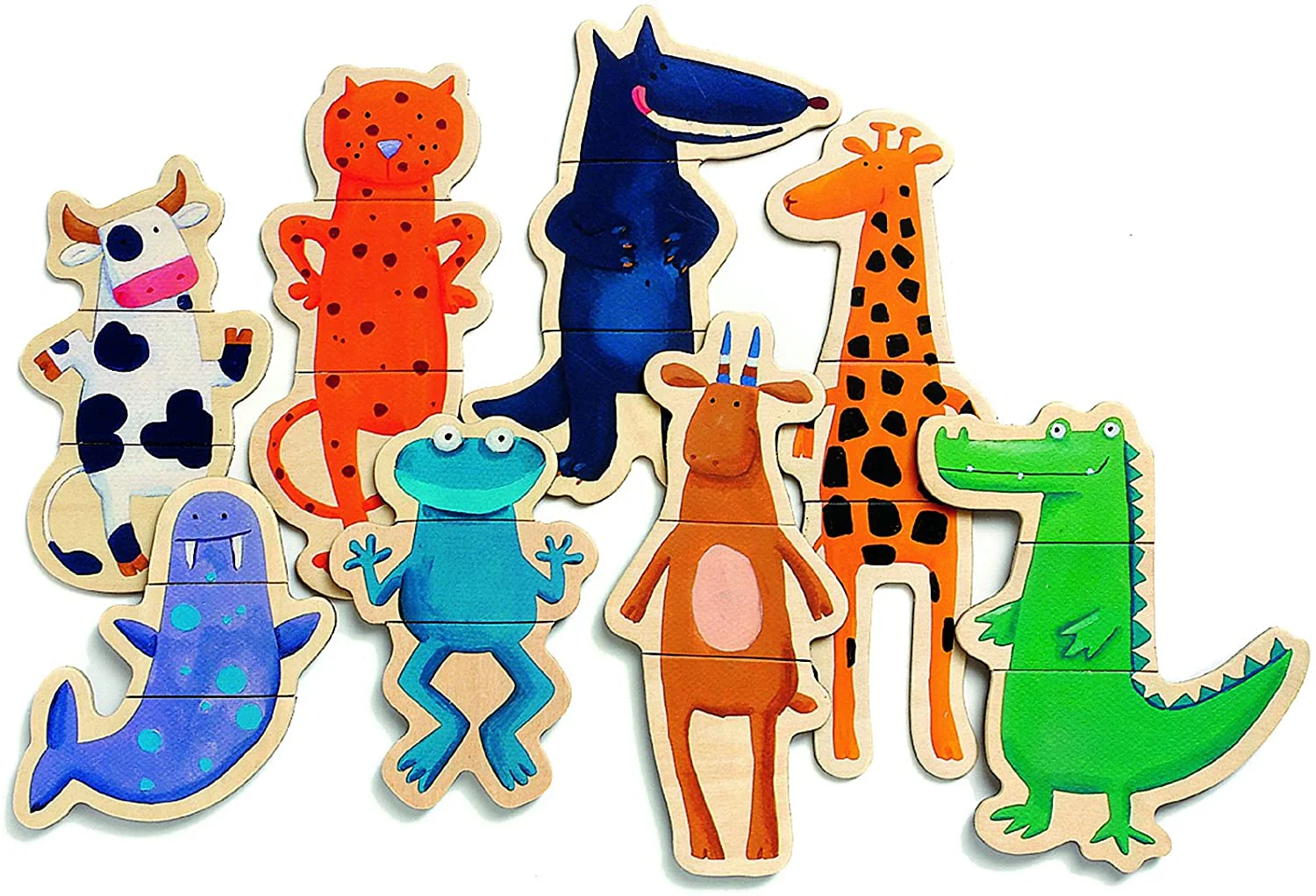 Wooden Magnets Crazy Animals - Image 2