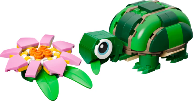 Creator Turtle with a Water Lily - Image 3