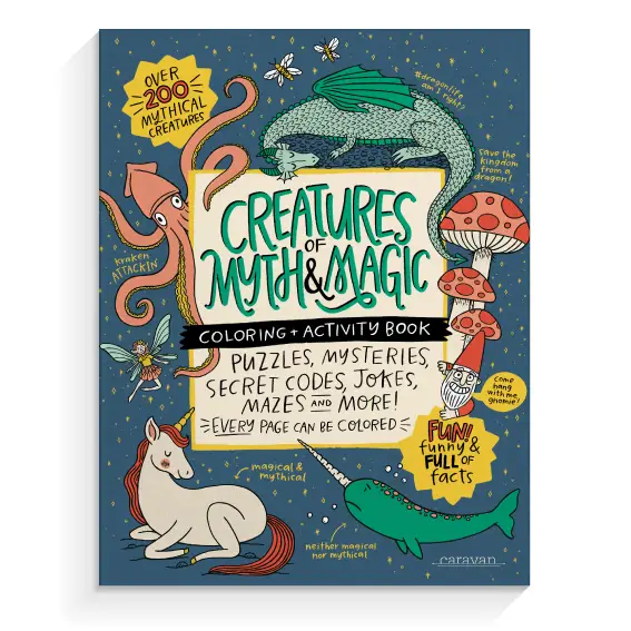 Creatures of Myth and Magic Coloring and Activity Book