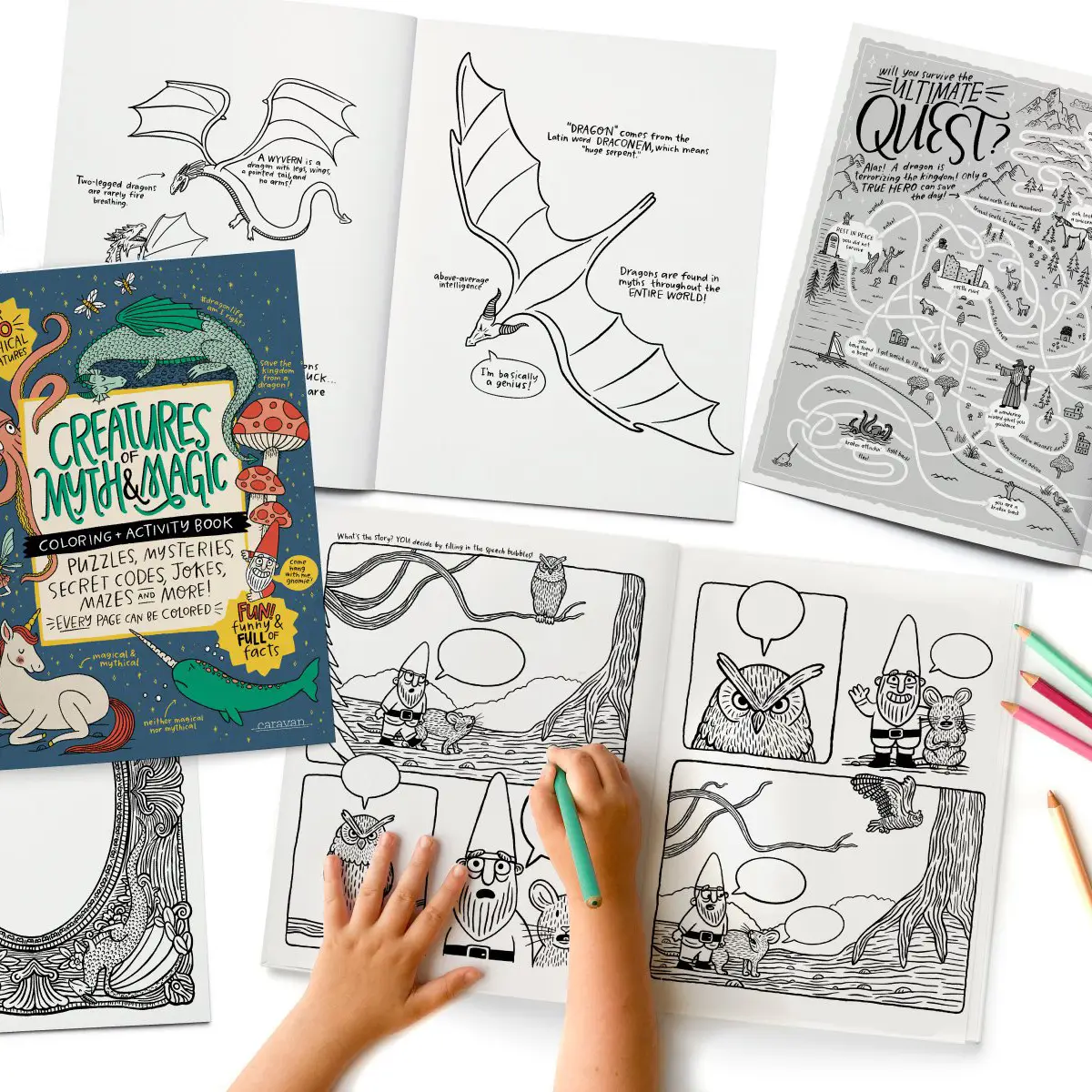 Creatures of Myth and Magic Coloring and Activity Book - Image 3