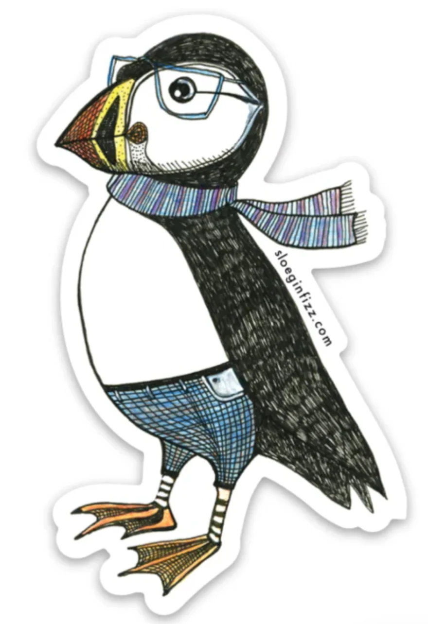 Dapper Puffin Sticker