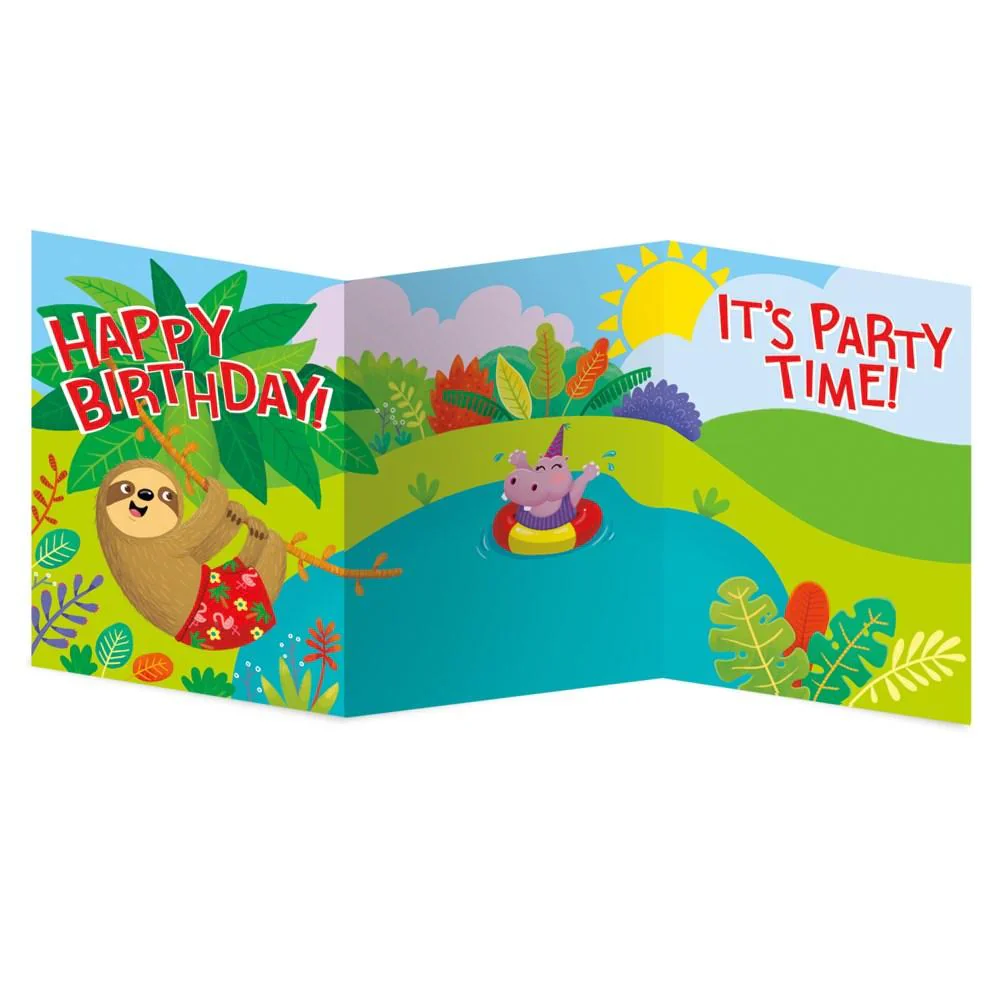 Decorate Your Own Party Animals Card - Image 2