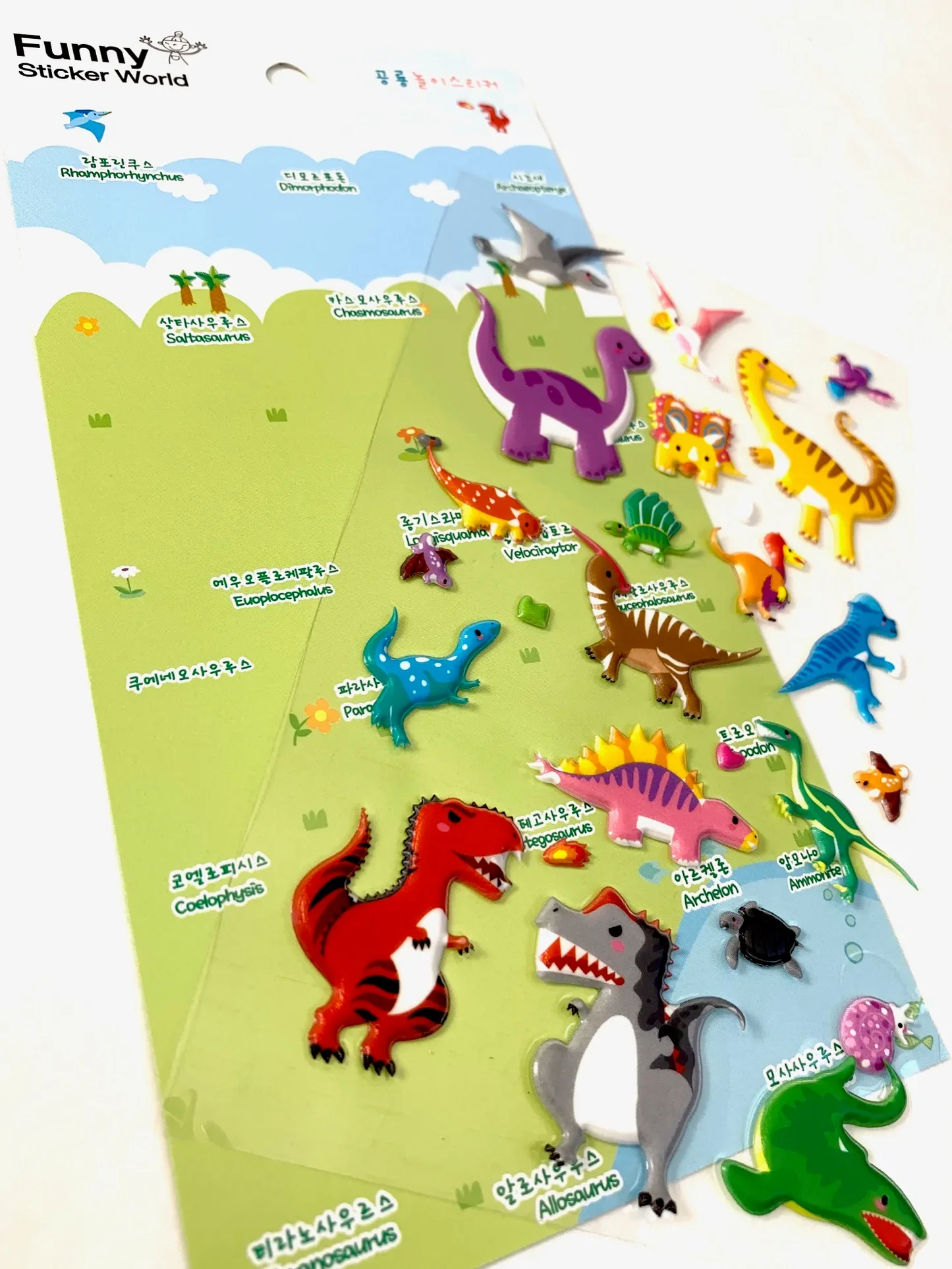 Dinosaur Puffy Stickers - Image 2