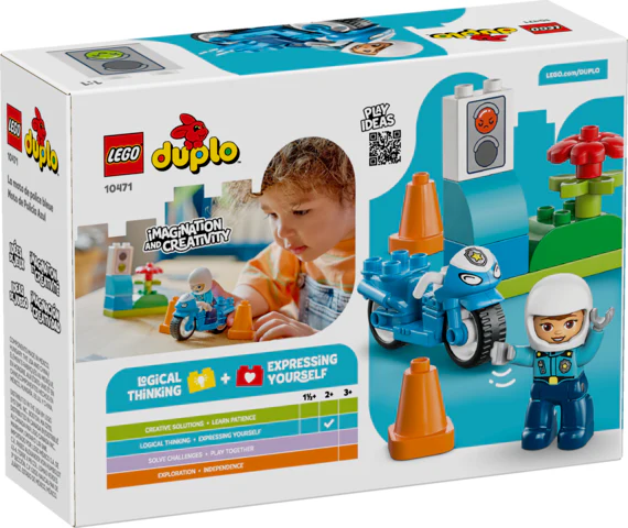 Duplo Blue Police Motorcycle - Image 2