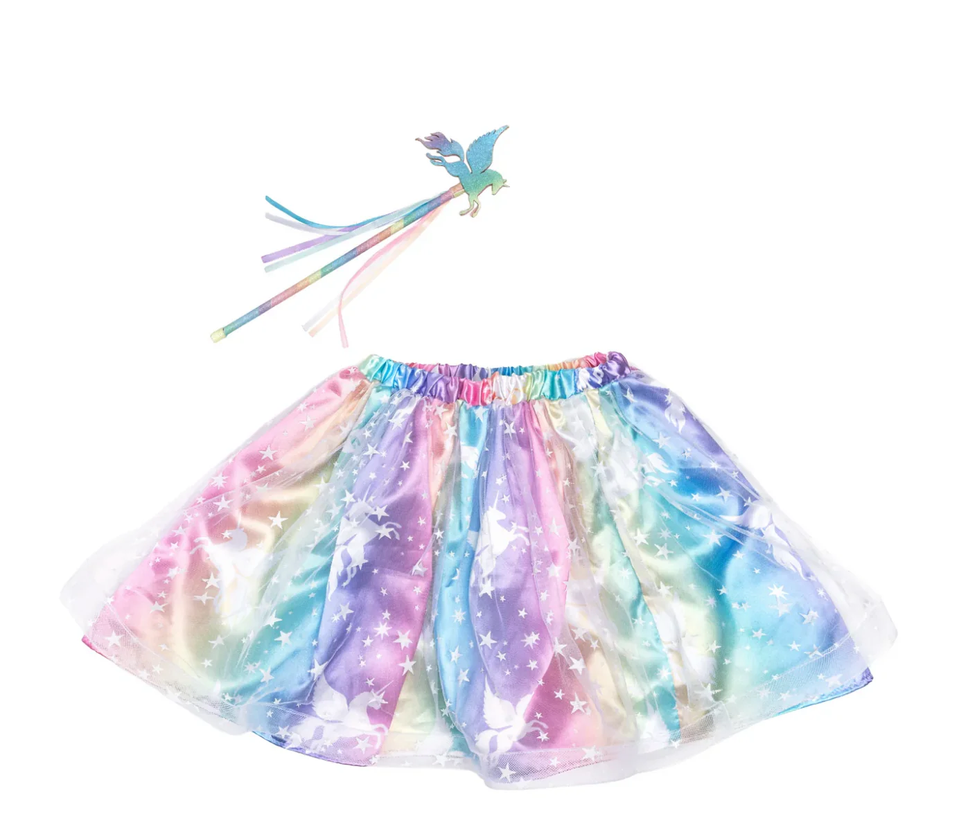 Enchanted Unicorn Skirt & Wand Set