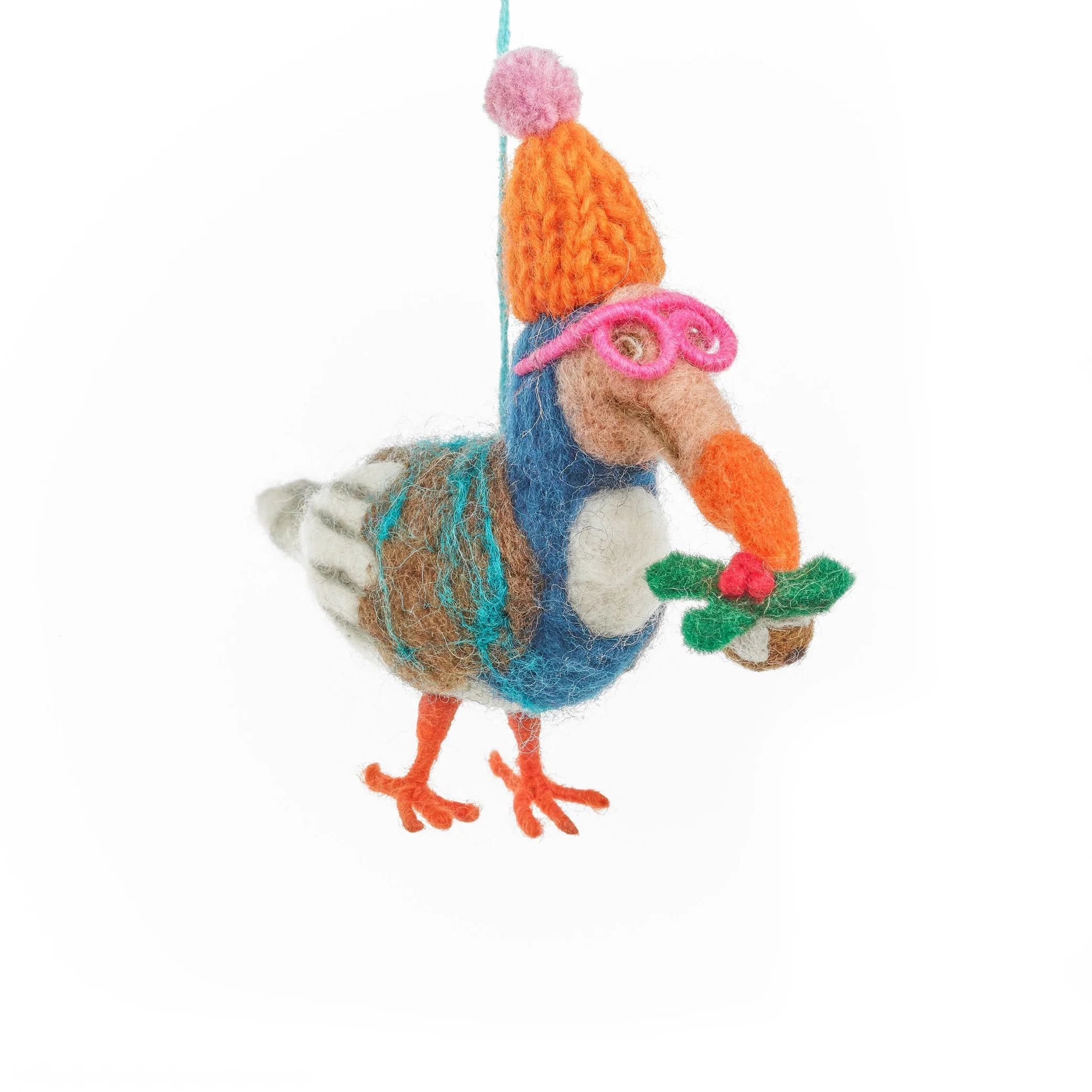 Festive Dodo Felt Ornament - Image 2