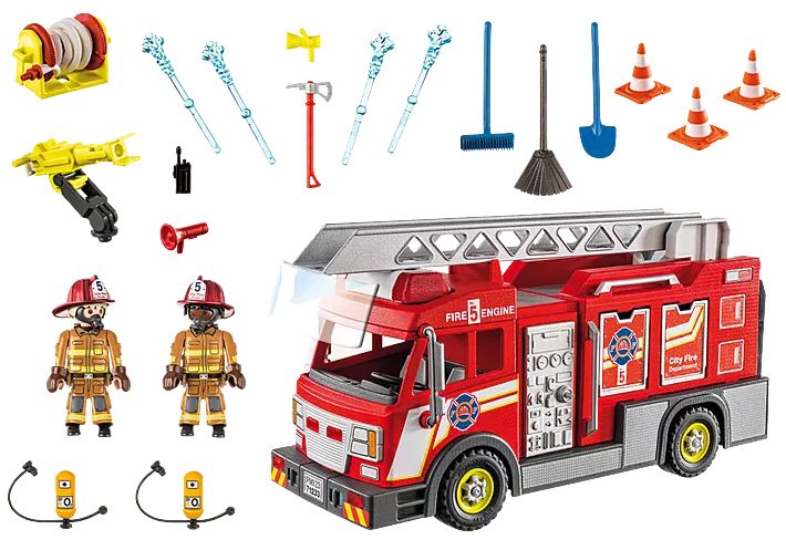 City Action | Fire Truck with Flashing Lights - Image 3