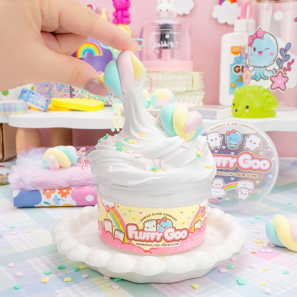 Fluffy Goo Marshmallow Creme Slime - Image 3