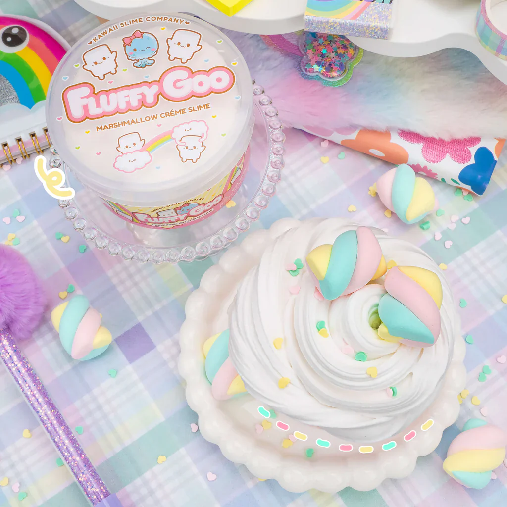 Fluffy Goo Marshmallow Creme Slime - Image 4