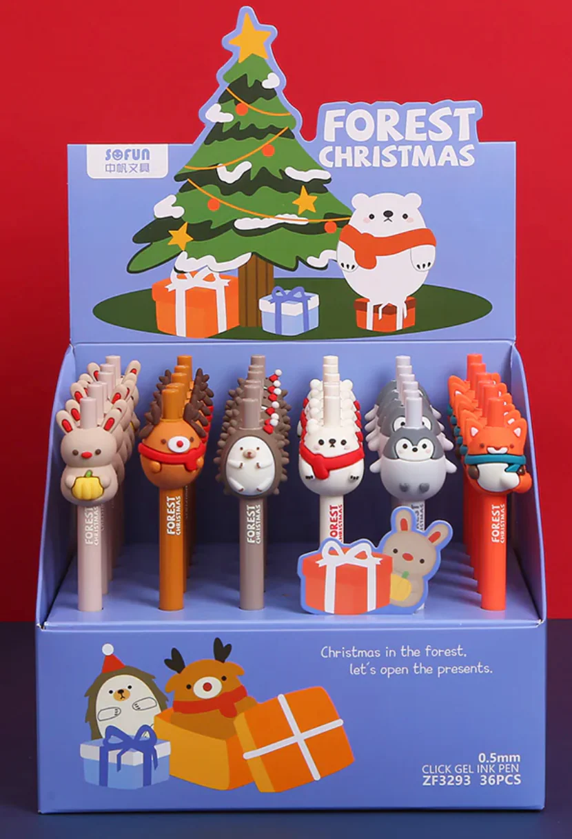 Forest Christmas Animal Gel Pen - Image 3