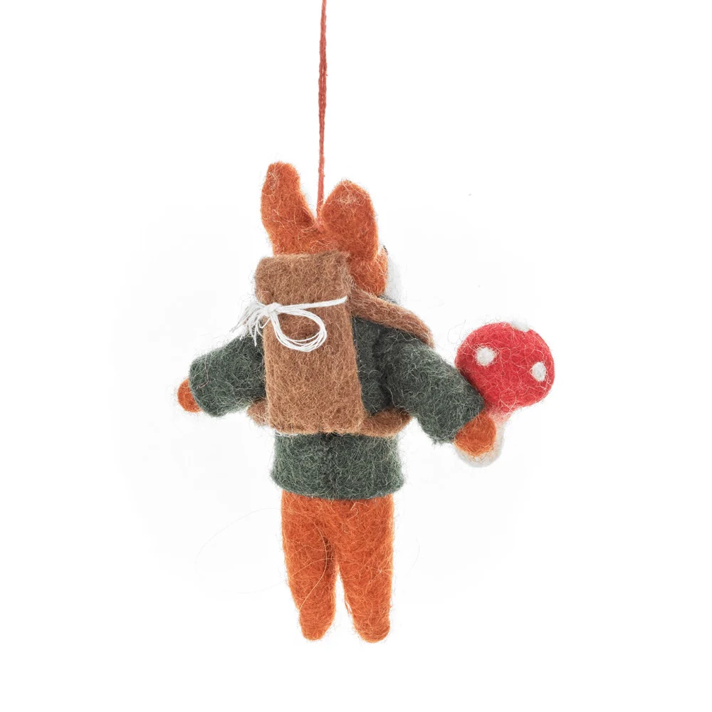 Frankie Foraging Fox Felt Ornament - Image 4