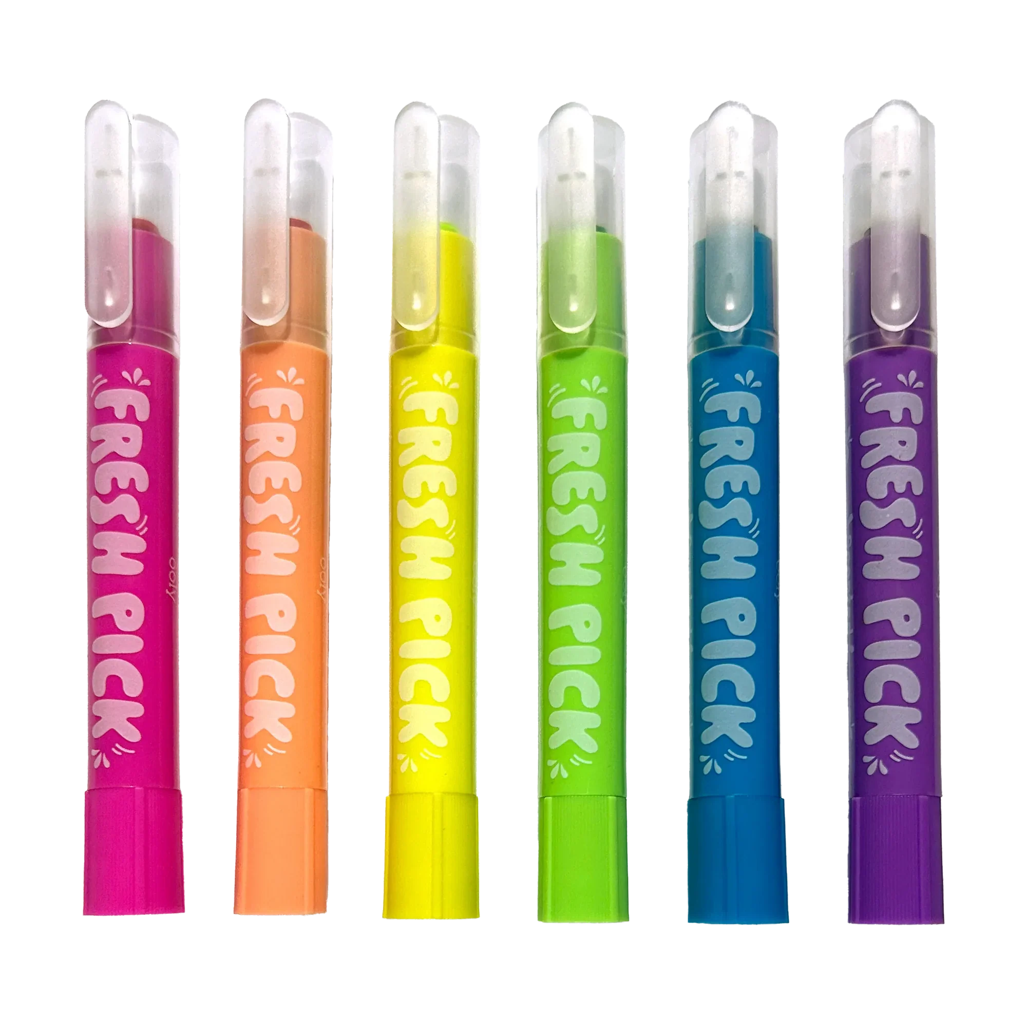 Fresh Pick Apple Scented Neon Gel Crayons - Image 2