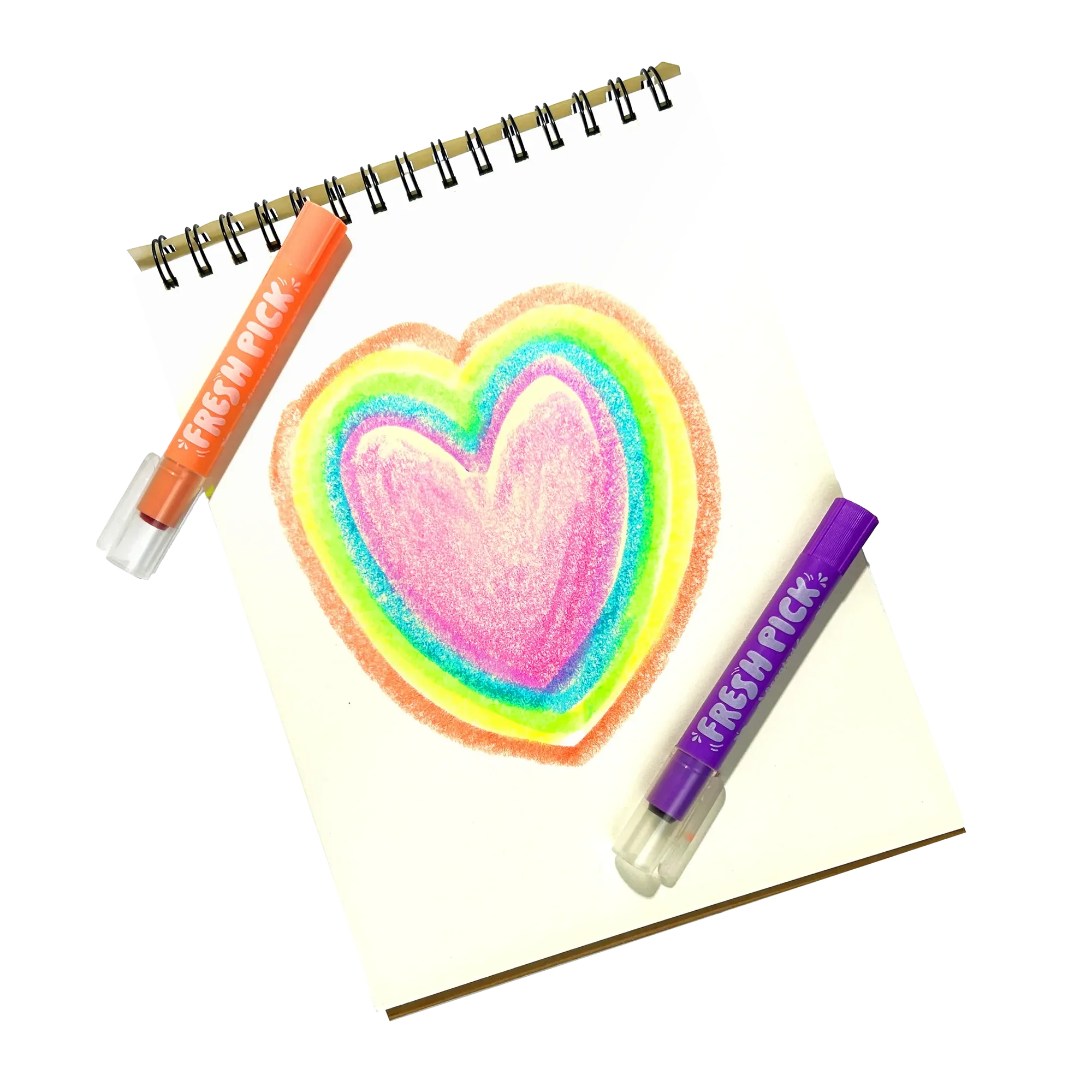 Fresh Pick Apple Scented Neon Gel Crayons - Image 3